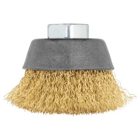 Brass Wire Cup Brush, Ø 70 mm