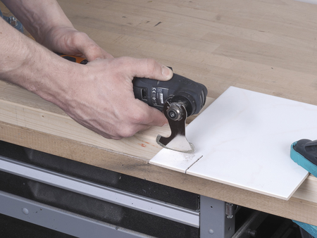 Diamond-Coated Hatchet Saw “PRO”, 52 mm, universal receptacle, cement joints, mortar residue