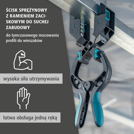 Drywall Spring Clamp with Clamping Arm (pl)