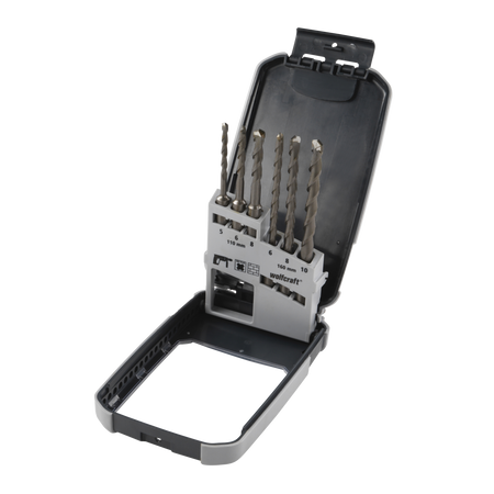 TC Hammer Drill Bit Set Standard” 6 Pcs., SDS Plus shank