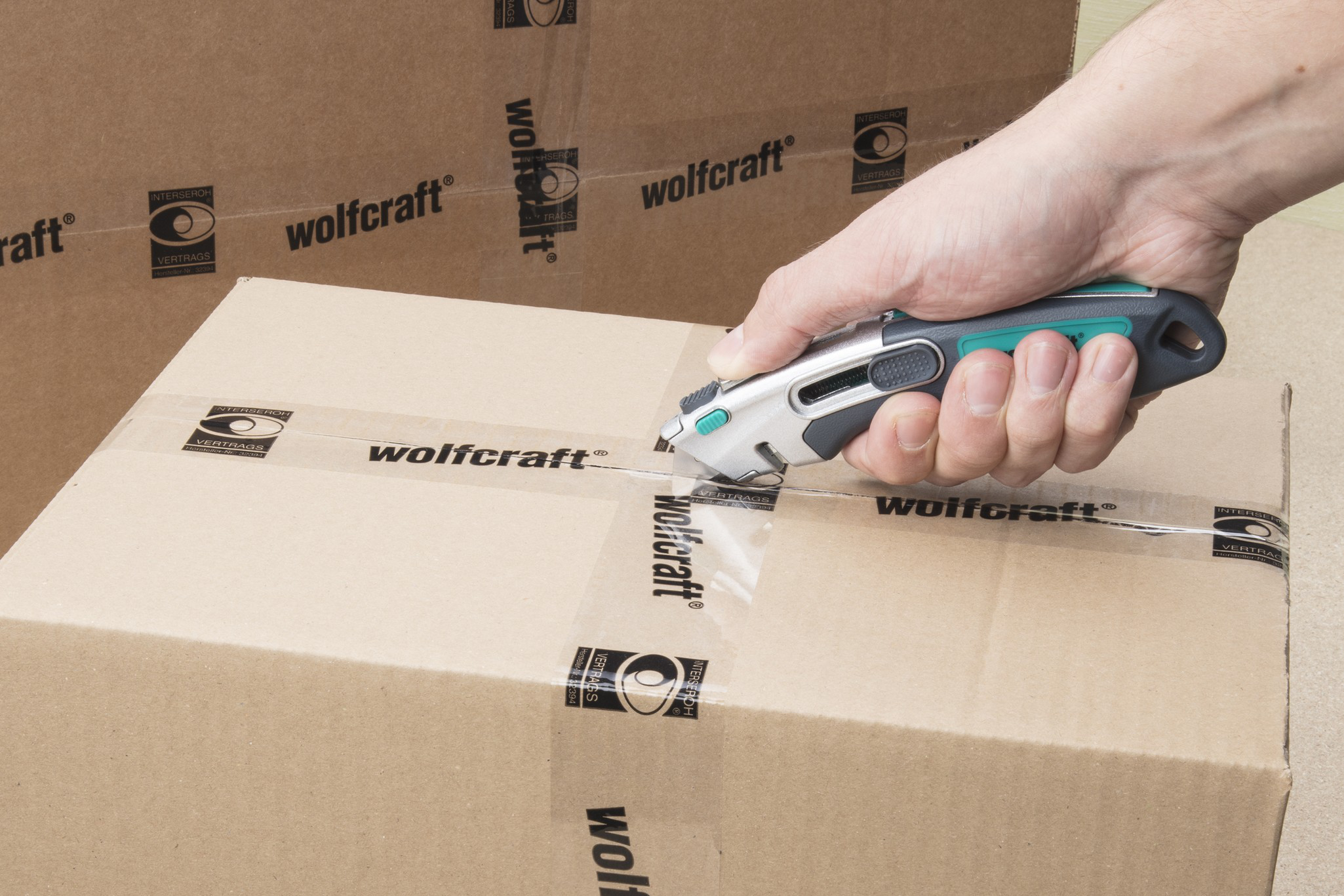 Professional Dual Safety Knife with Trapezium Blade