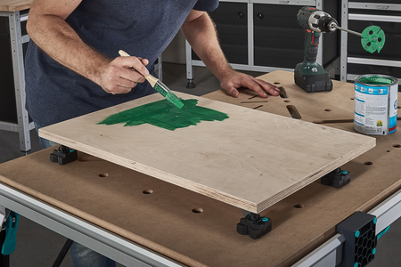4 clamping jaws with rest pins for painting