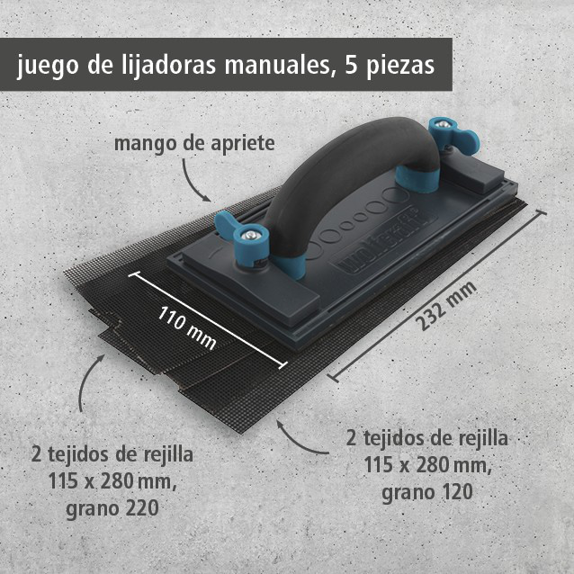 Hand-Held Sander Set, 5 Pcs. (es)