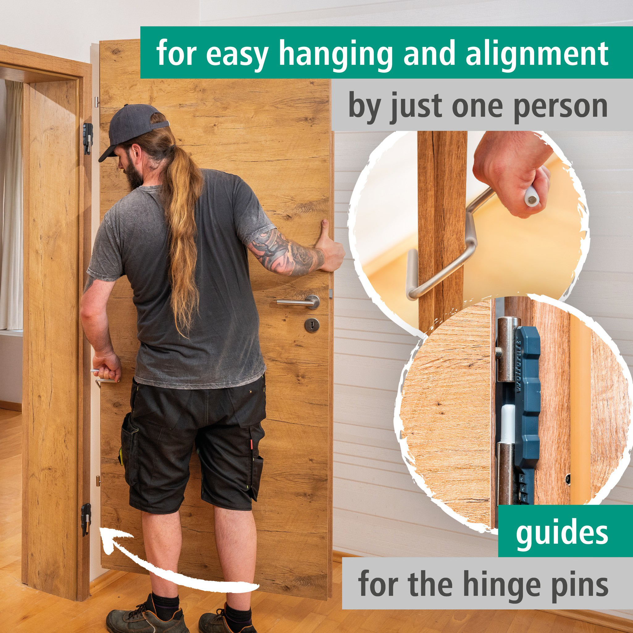 Door Installation Set, 3 Pcs. (en)