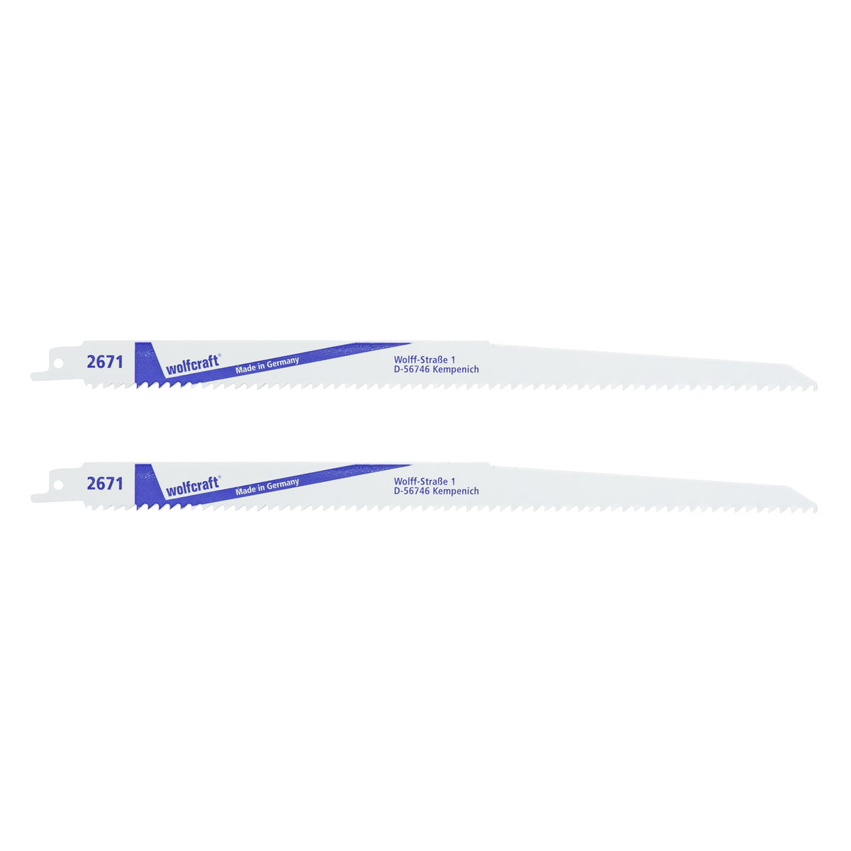 2 BIM Sabre Saw Blades, wood with nails, plastic, fine cut