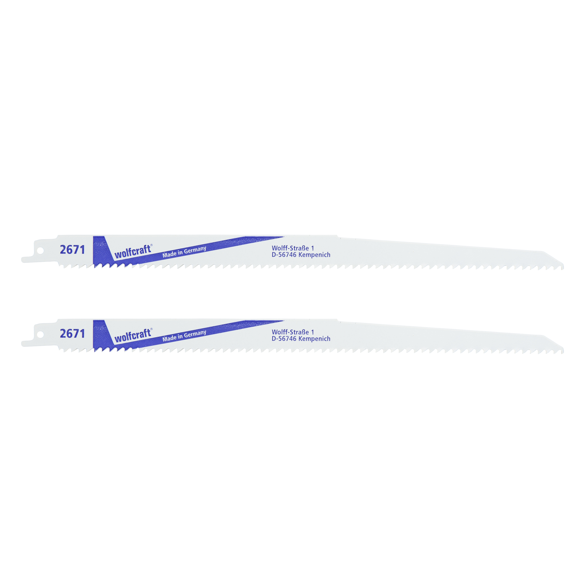 2 BIM Sabre Saw Blades, wood with nails, plastic, fine cut