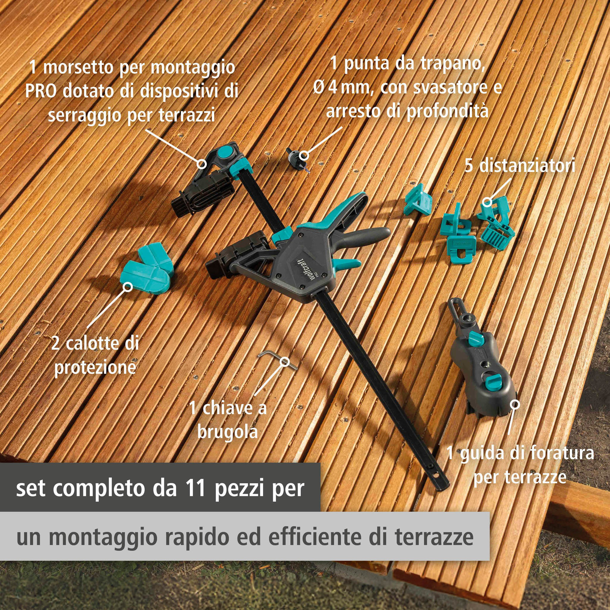 PRO Deck Building Set, 11 pcs. (it)