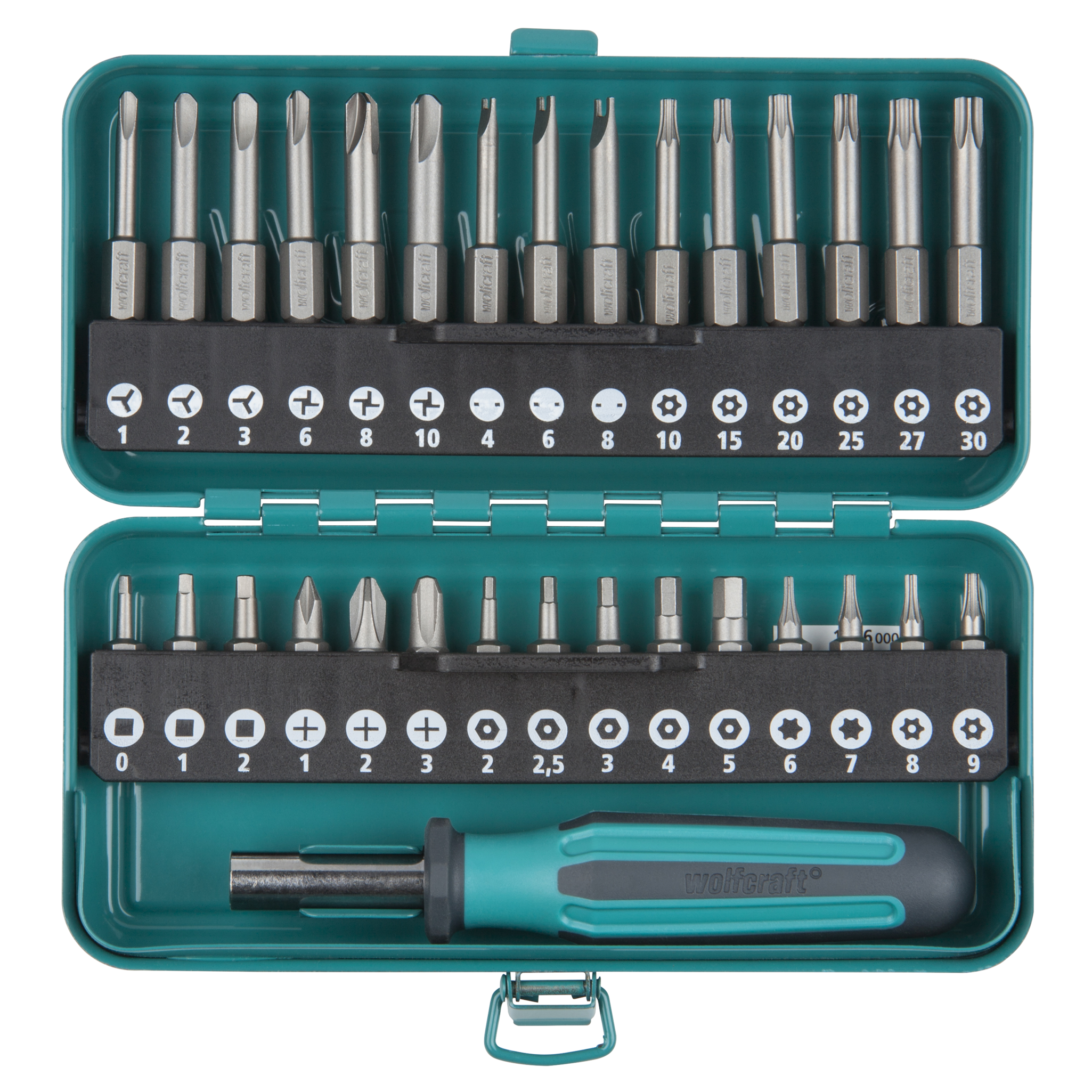 Safety Bit Box for Safety Screws, 31 Pcs.