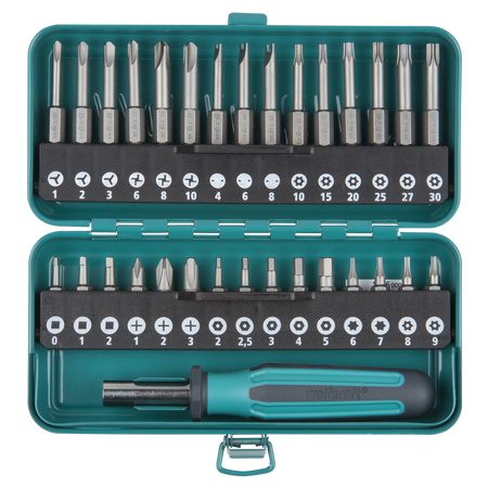 Safety Bit Box for Safety Screws, 31 Pcs.