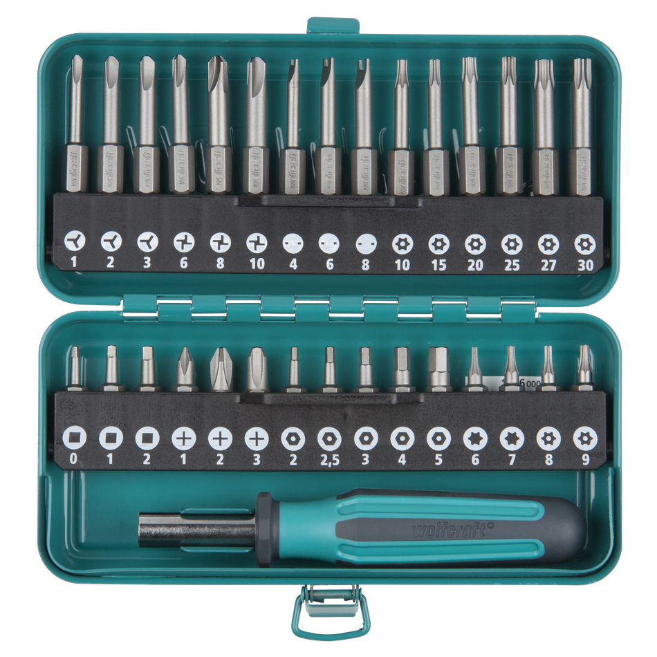 Safety Bit Box for Safety Screws, 31 Pcs.