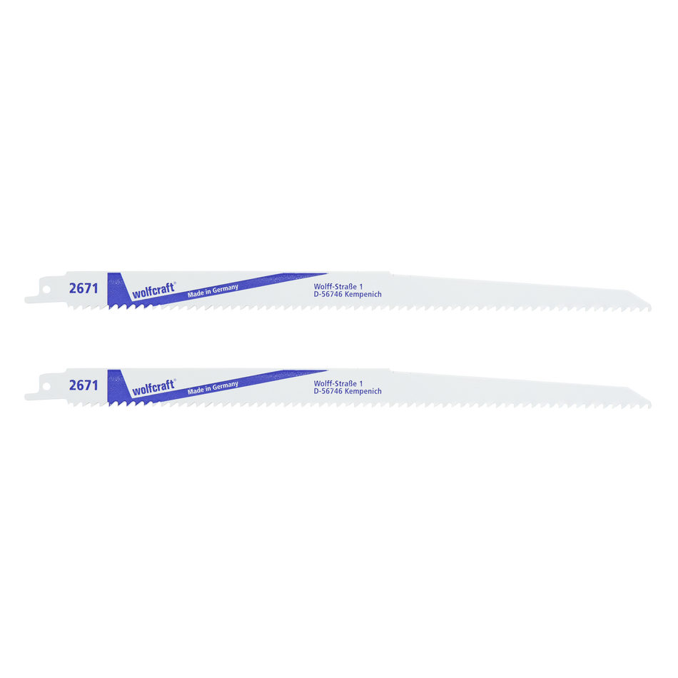 2 BIM Sabre Saw Blades, wood with nails, plastic, fine cut