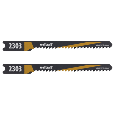 2 HCS Jigsaw Blades, U-shank, wood, curved cut