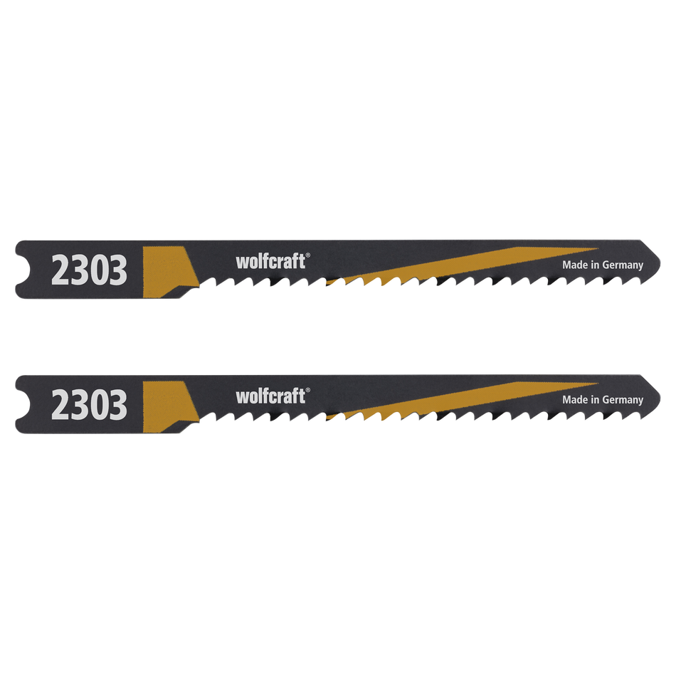 2 HCS Jigsaw Blades, U-shank, wood, curved cut