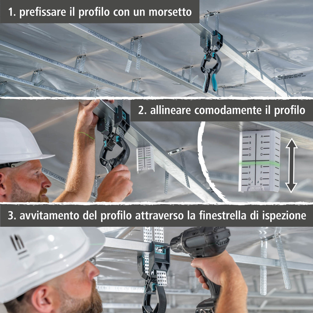 Drywall Spring Clamp with Clamping Arm (it)