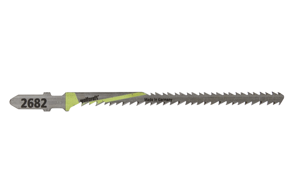 2 HCS Jigsaw Blades, T-shank, toothing on both sides, wood, curved cut