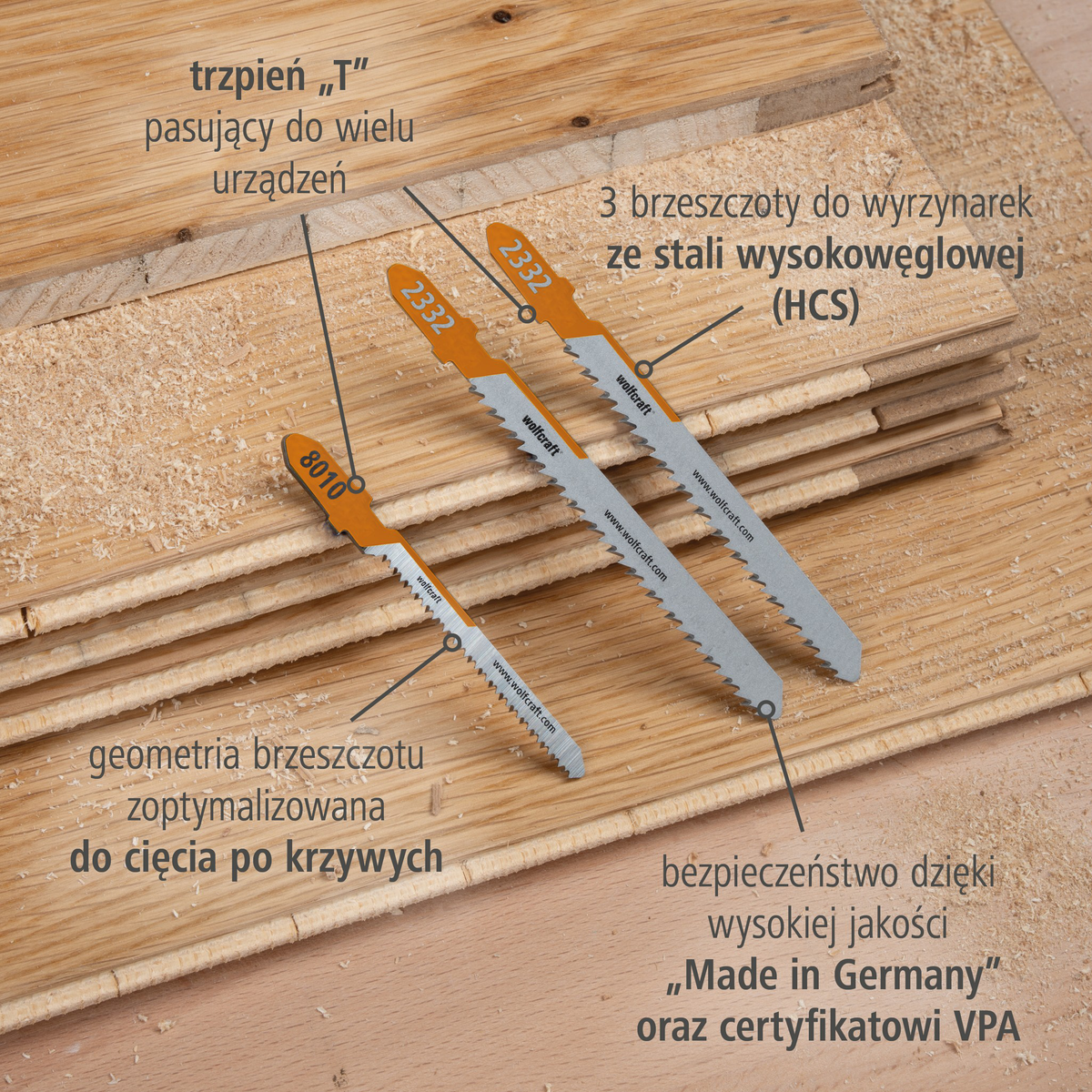 Jigsaw Blade Project Set for Parquet, 3 Pcs. (pl)