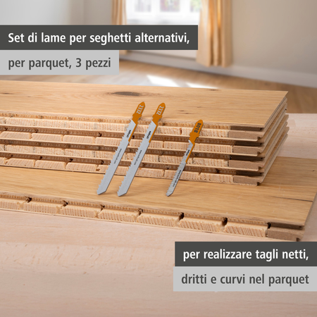 Jigsaw Blade Project Set for Parquet, 3 Pcs. (it)