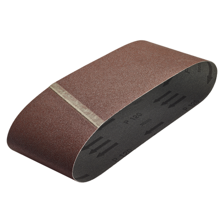 3 Fabric Sanding Belts 40 x 303 mm, grain 120
