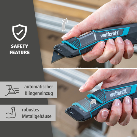 PRO SAFETY Trapezium Blade Knife with Sheath