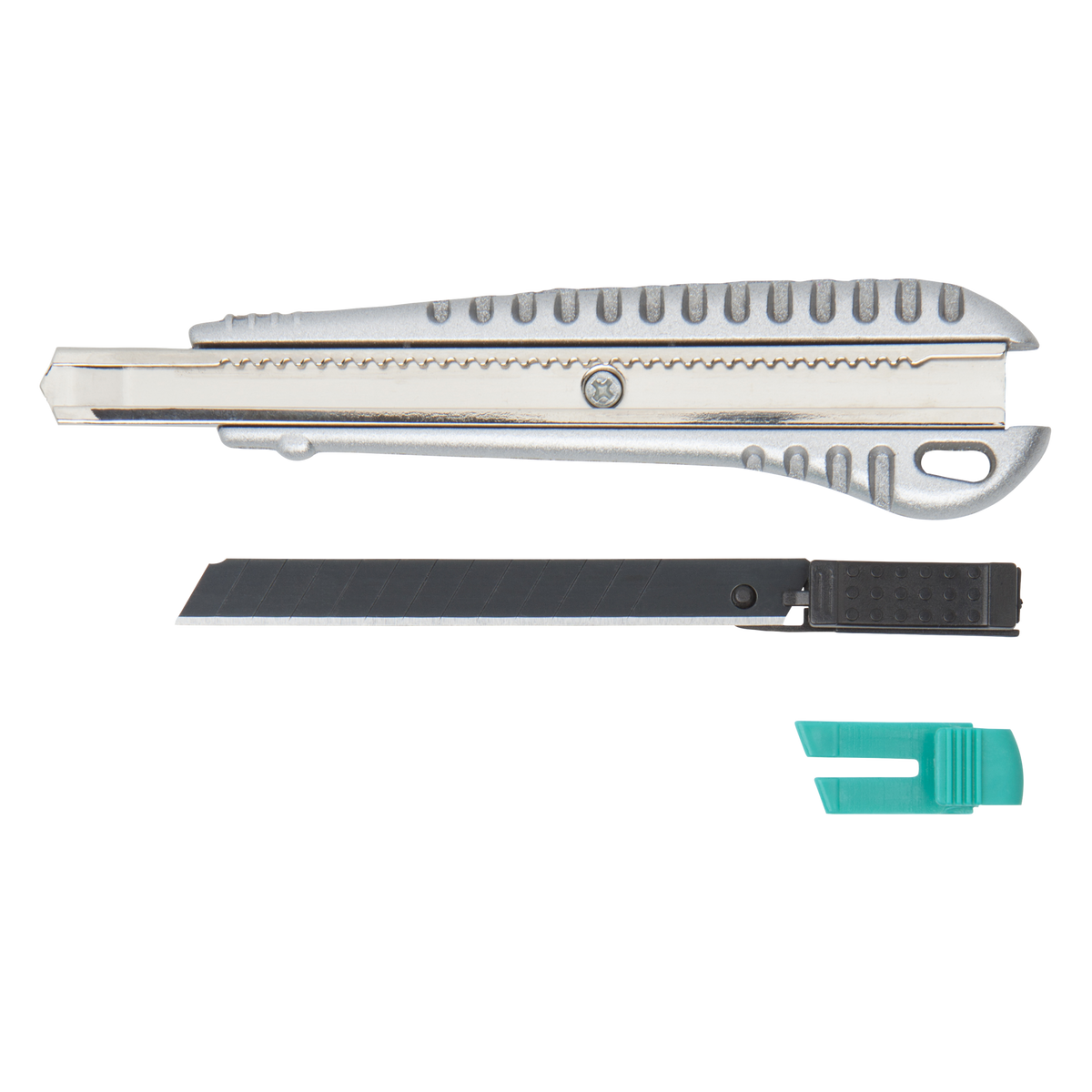 Metal Snap-Off Blade Knife, 9 mm, “Profi-Sharp” Black Blade