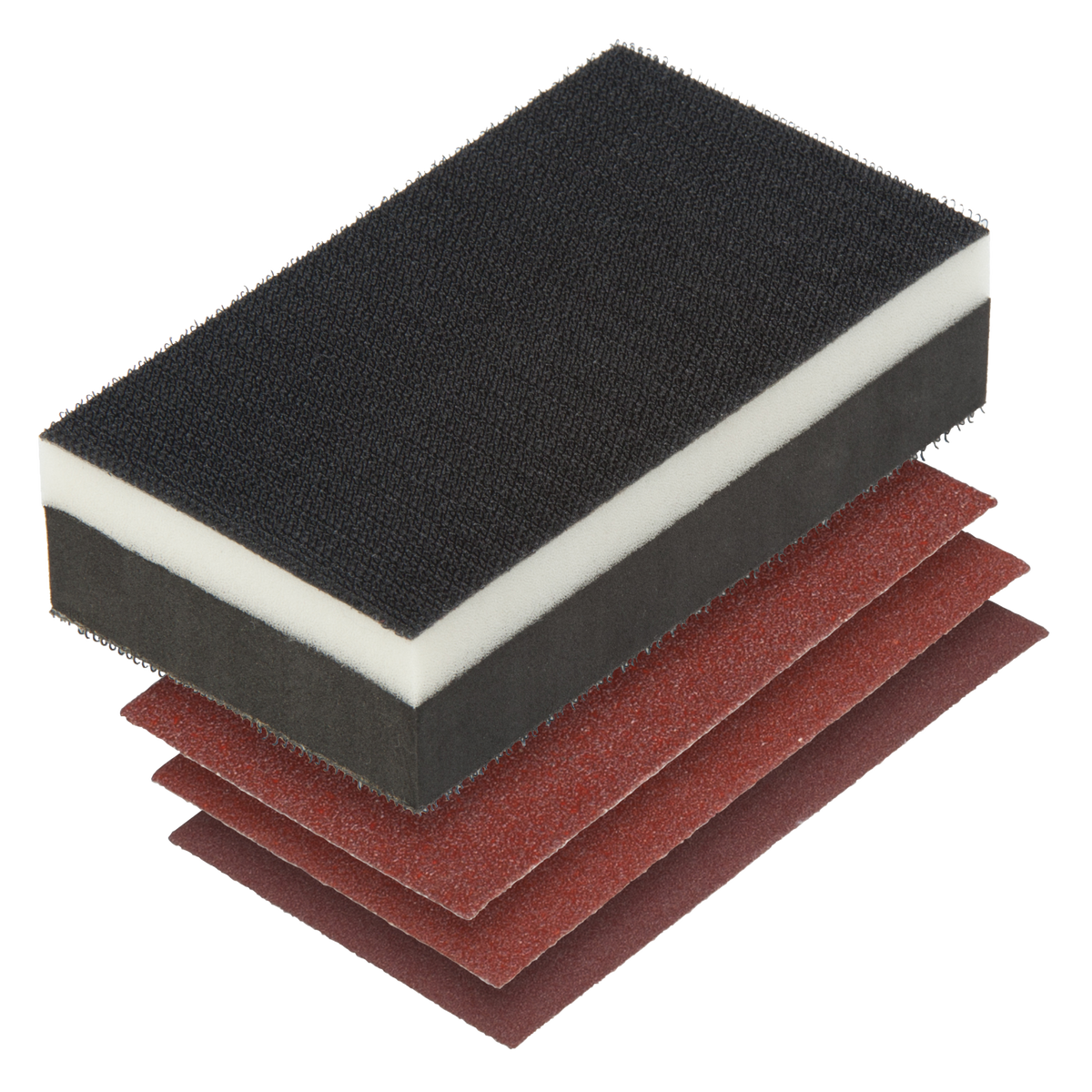 Hand-Held Sander Set, 4 pcs., with Easy-Fix Fibre - Image 1