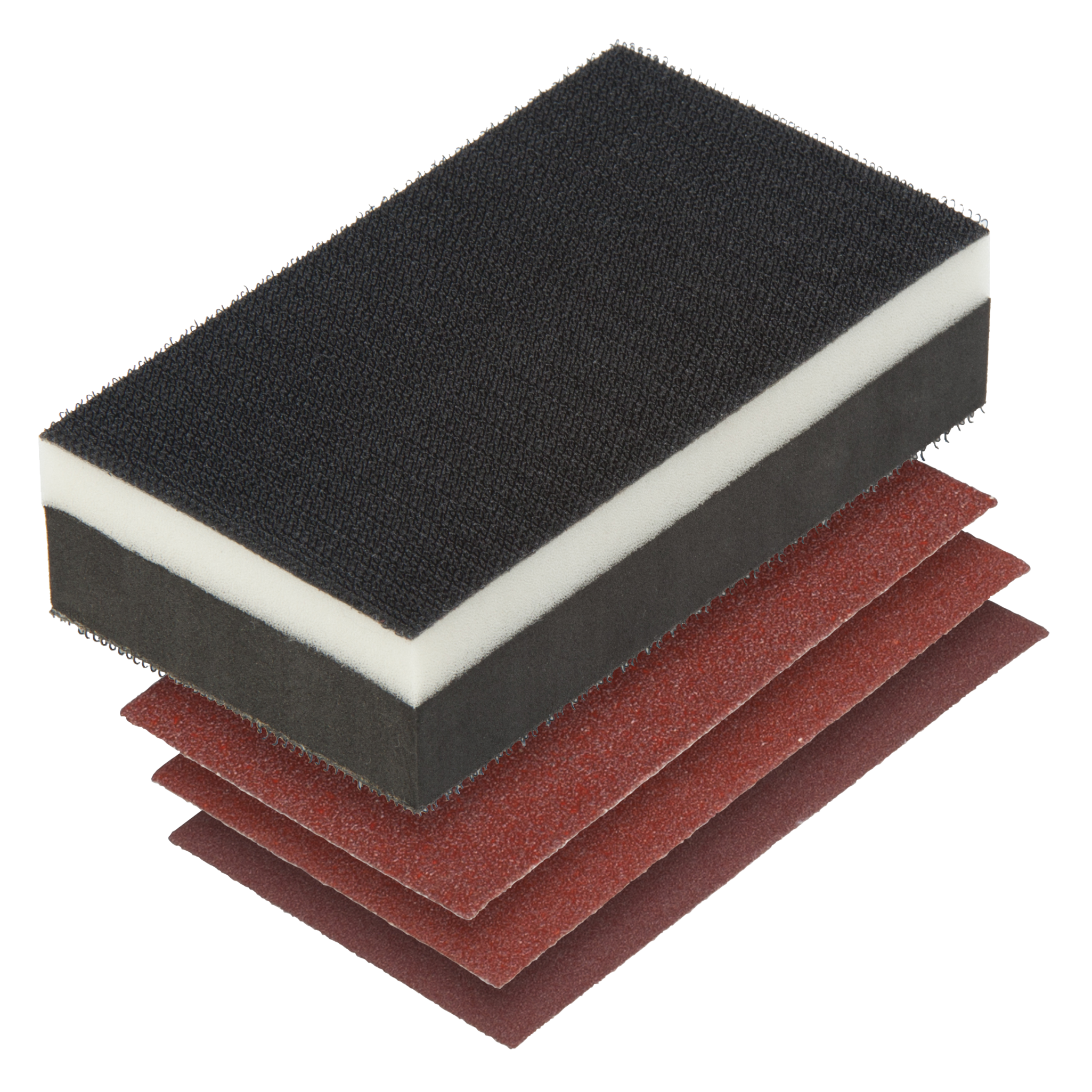 Hand-Held Sander Set, 4 pcs., with Easy-Fix Fibre - Image 1