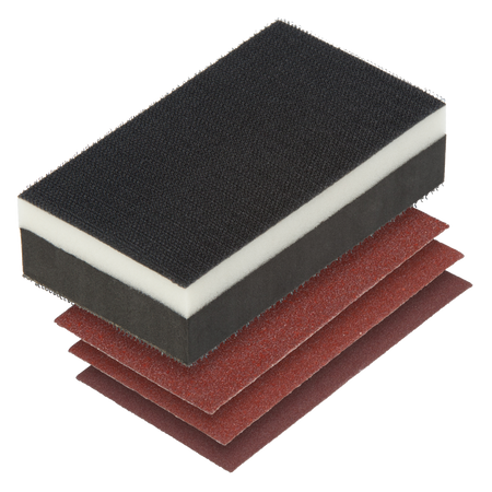 Hand-Held Sander Set, 4 pcs., with Easy-Fix Fibre - Image 1