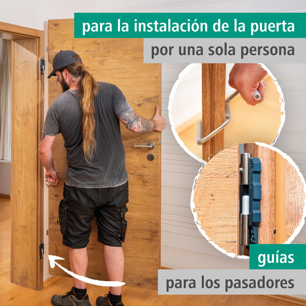 Door Installation Set, 3 Pcs. (es)