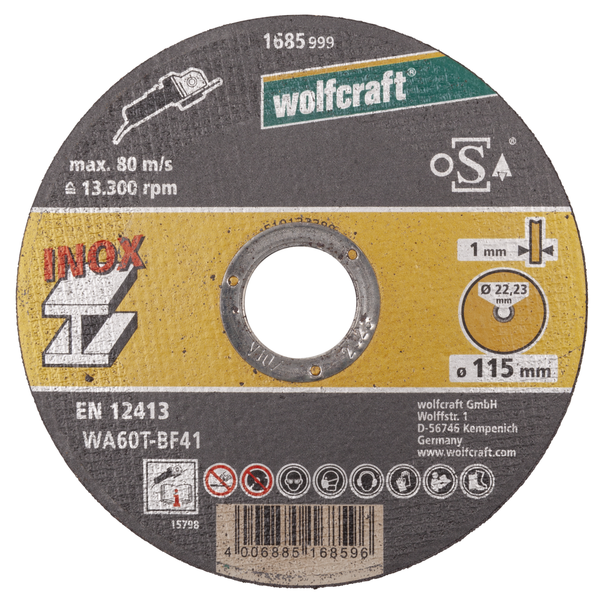Cutting Disc for Stainless Steel, Extra Thin, Ø 115 mm