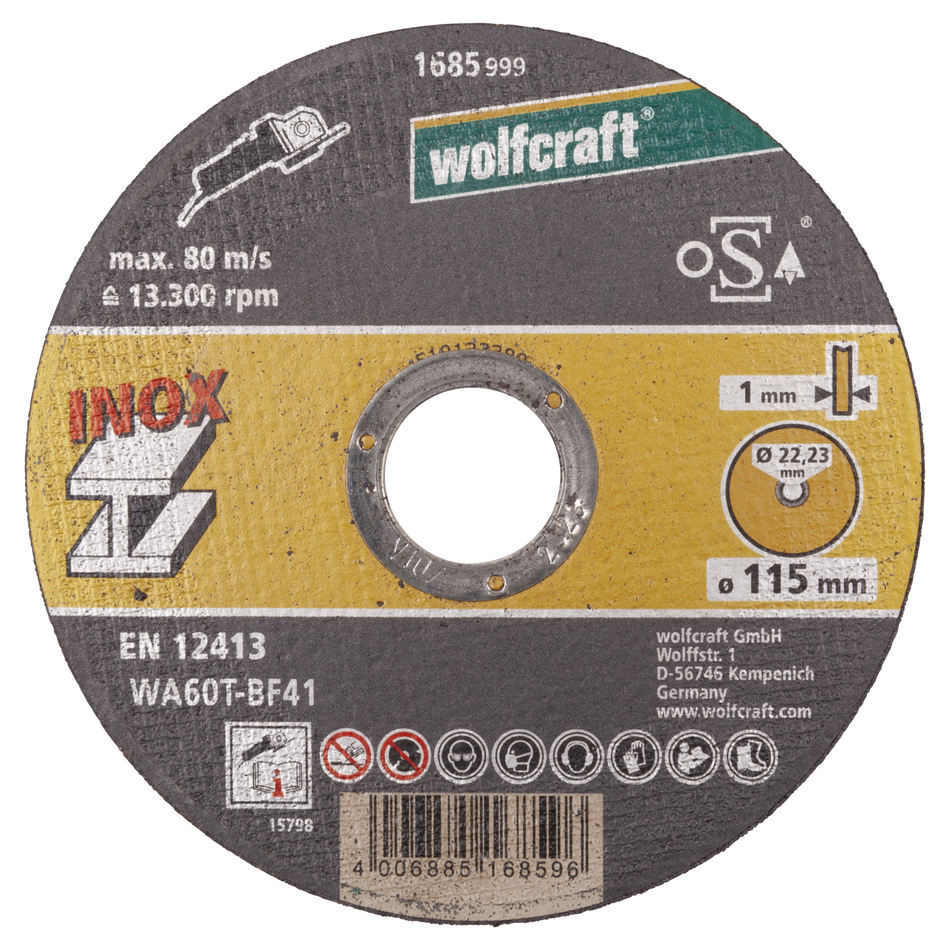 Cutting Disc for Stainless Steel, Extra Thin, Ø 115 mm