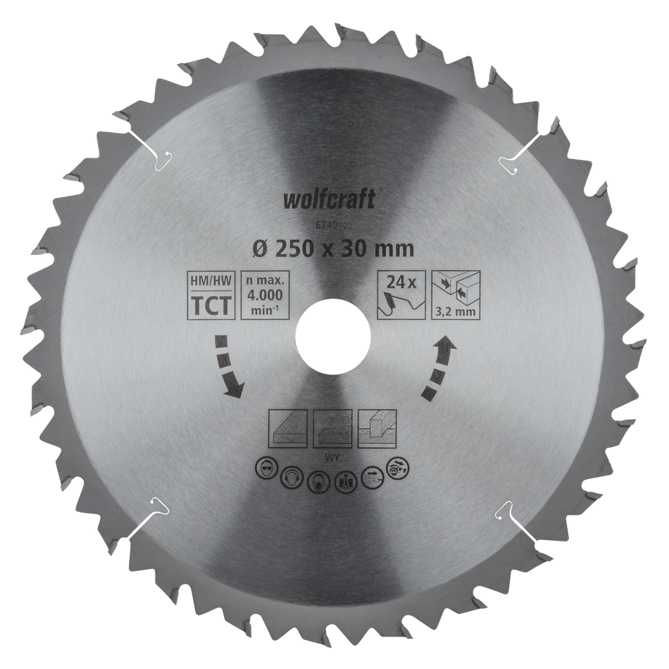 TC Circular Table Saw Blade, brown series, Ø 250 mm