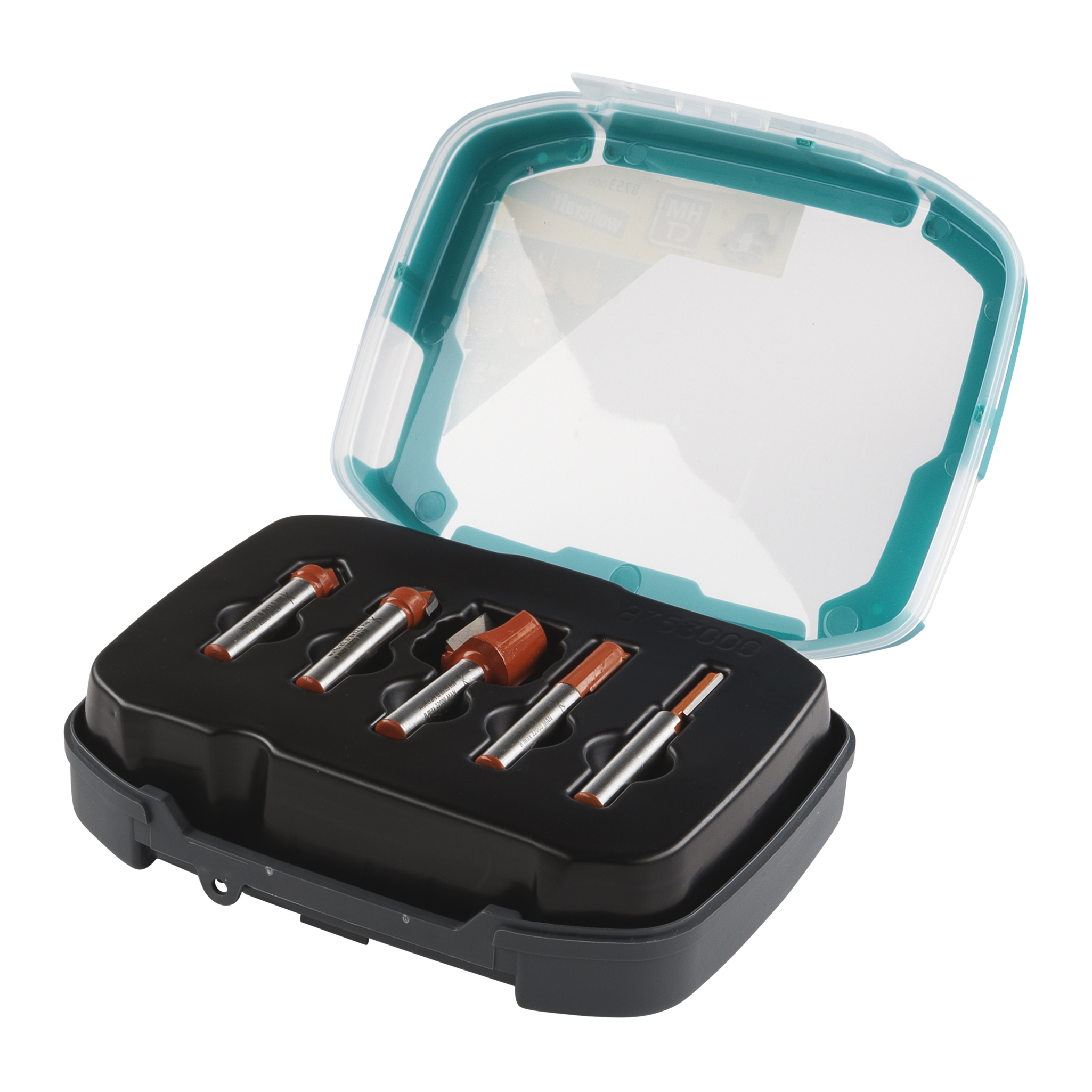 TCT Straight Bit Set, Ø 5–20 mm, 5 pcs.