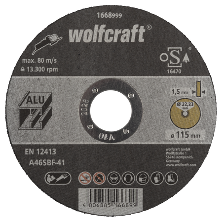 Cutting Disc for Aluminium, extra thin, Ø 115 mm