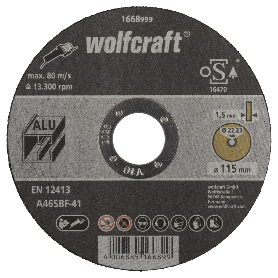 Cutting Disc for Aluminium, extra thin, Ø 115 mm