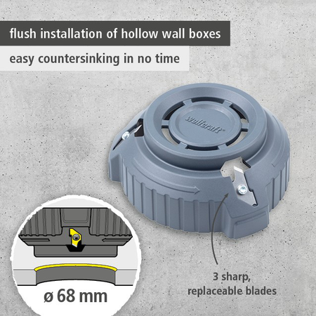 Deburrer for Plasterboard, Ø 68 mm (en)