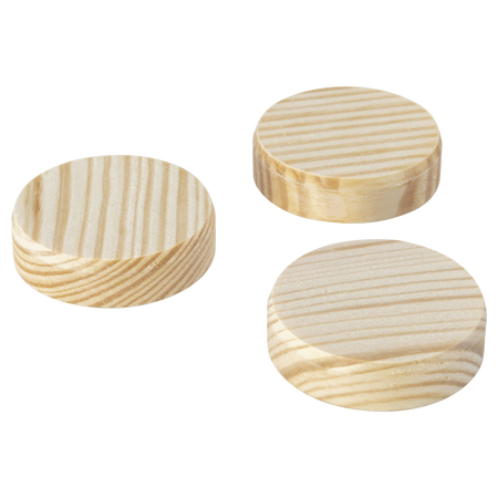 8 Wooden Plugs, Ø 40 mm