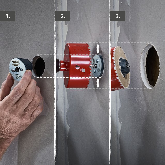 Hole Enlarging Tool Set for Hole Saws, 3 Pcs.