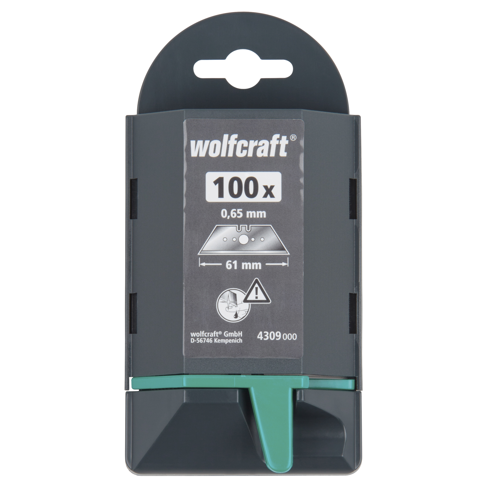 100 Professional Trapezium Blades 0.65 x 61 mm