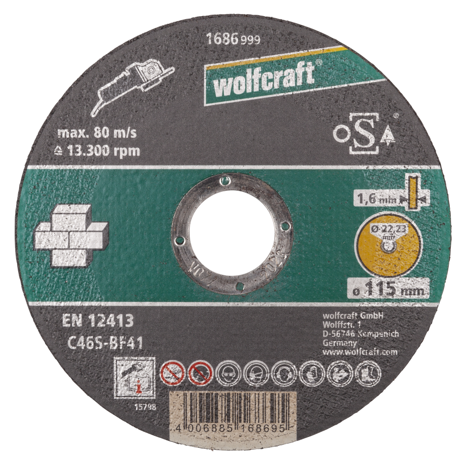 Cutting Disc for Stone, fine cutting, Ø 115 mm
