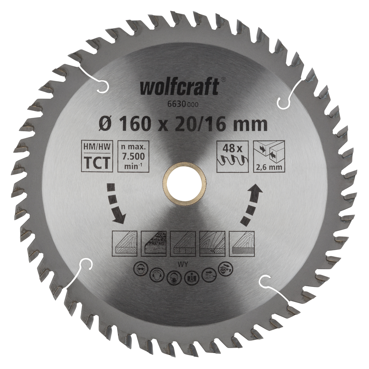 TC Circular Hand Saw Blade, orange series, Ø 160 mm