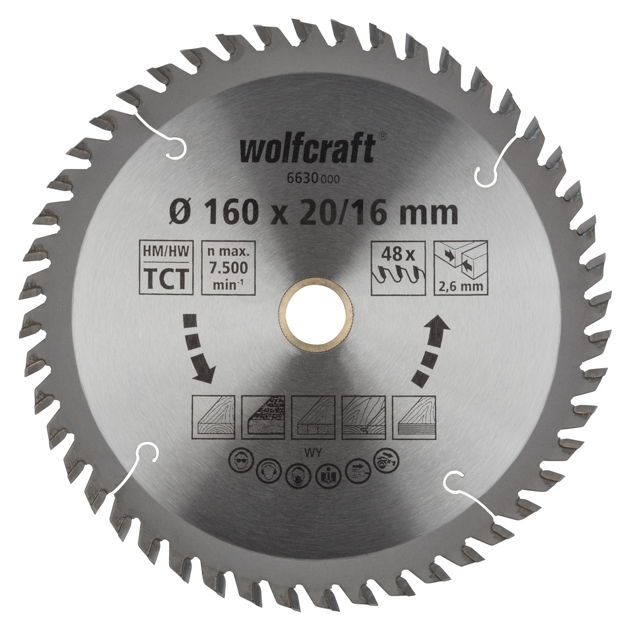 TC Circular Hand Saw Blade, orange series, Ø 160 mm