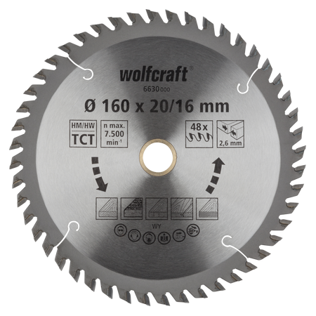 TC Circular Hand Saw Blade, orange series, Ø 160 mm