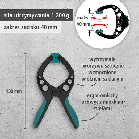 8 PRO Spring Clamps, 40 mm (pl)