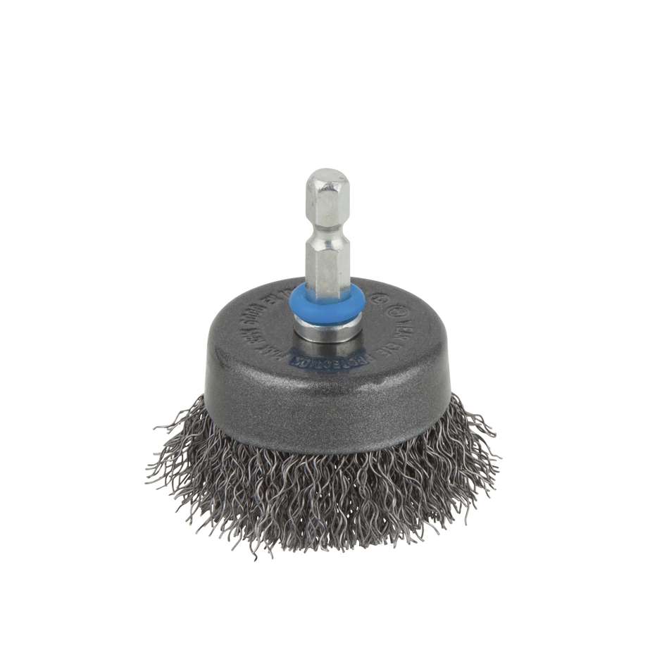 Steel Wire Cup Brush, Ø 50 mm, Hexagon Shank