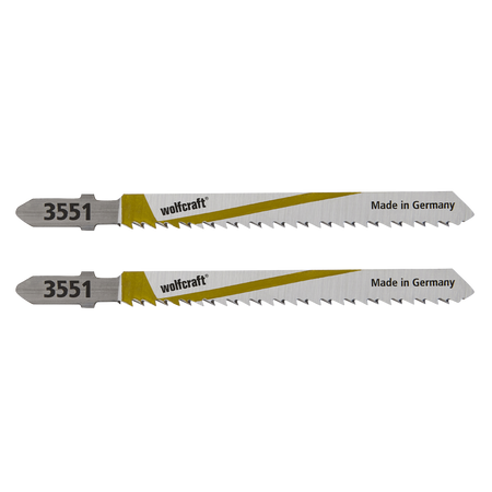 2 HCS Jigsaw Blades, T-shank, wood, clean cut