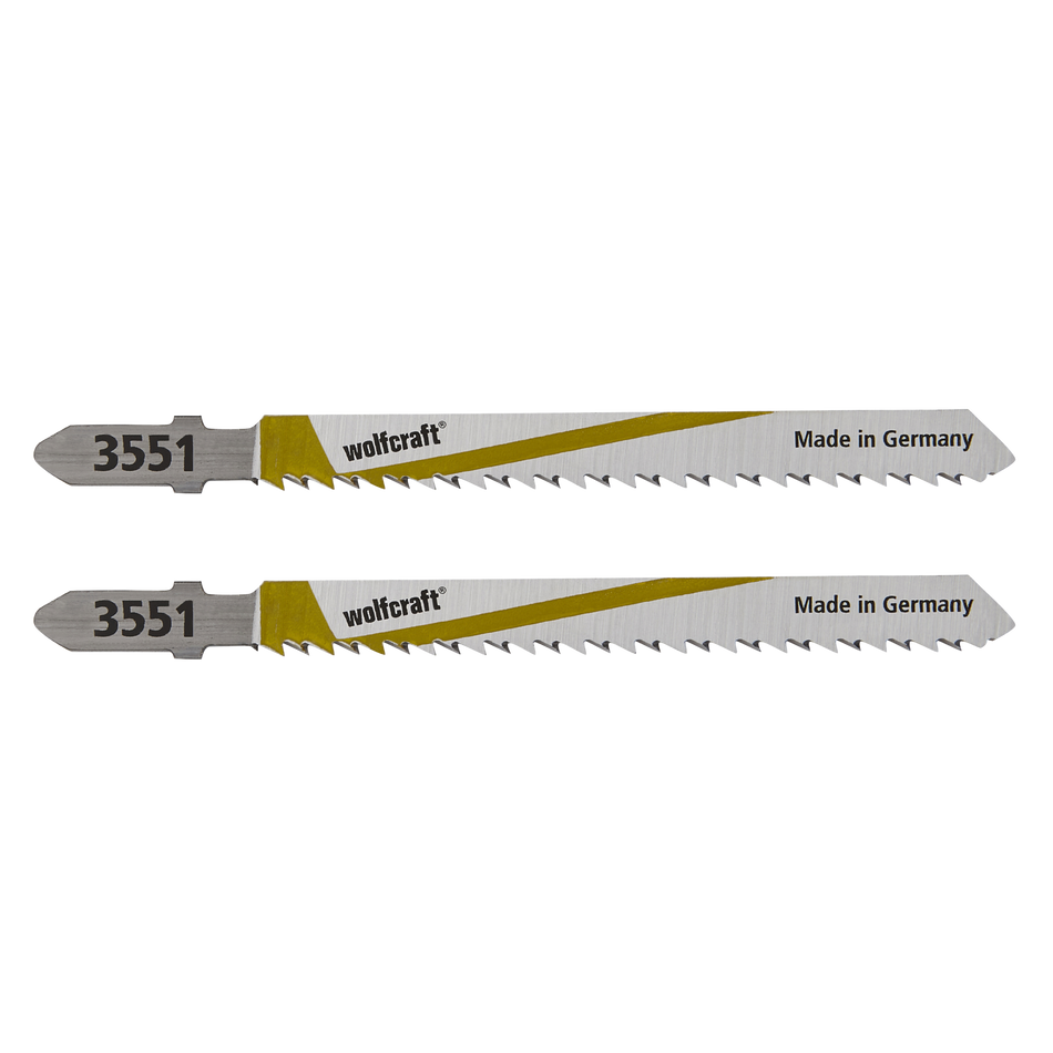 2 HCS Jigsaw Blades, T-shank, wood, clean cut