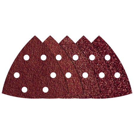 Easy-Fix Sanding Sheets for Wood/Metal, 95 mm, grain 40–180, 20 Pcs.