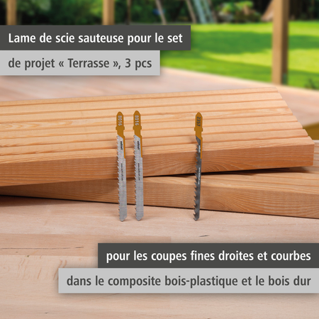 Jigsaw Blade Project Set for Deck Building, 3 Pcs. (fr)