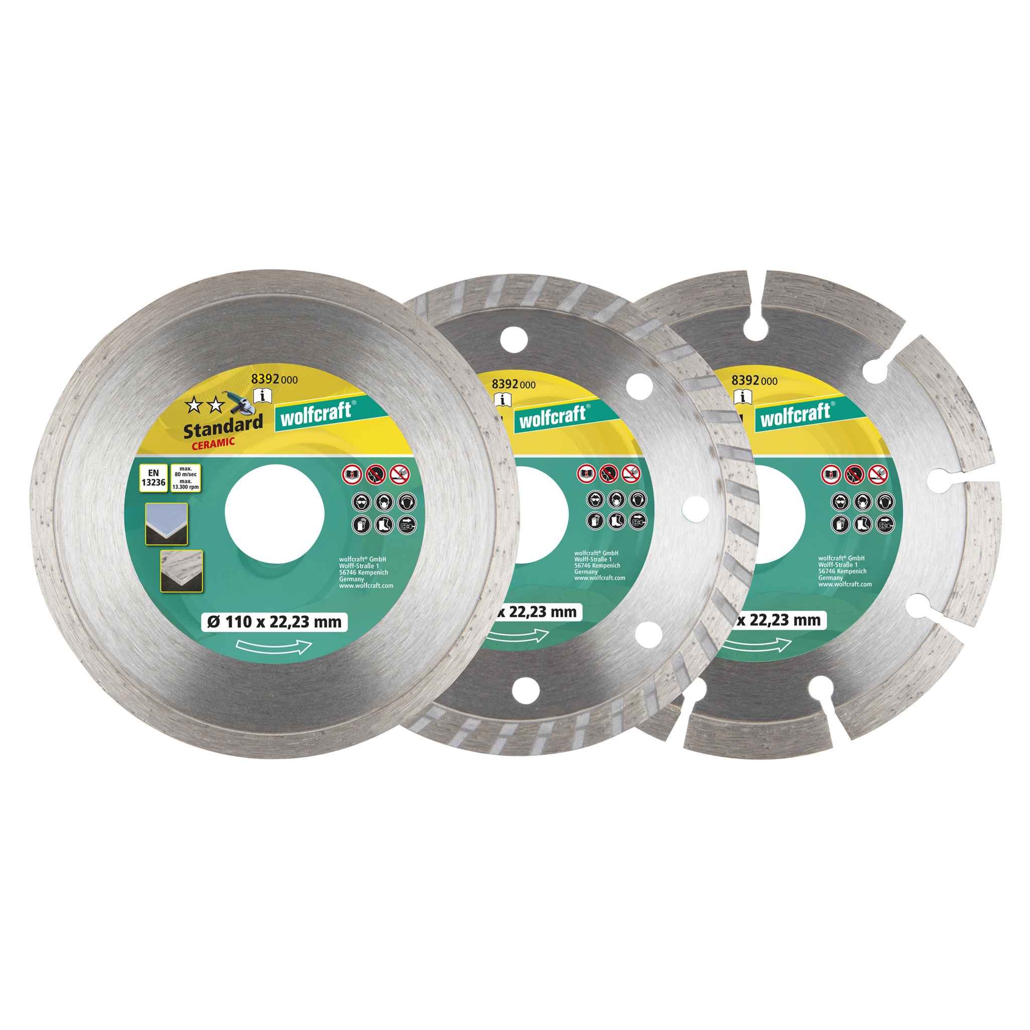 Diamond Cutting Disc Set, 3 Pcs. - Image 1