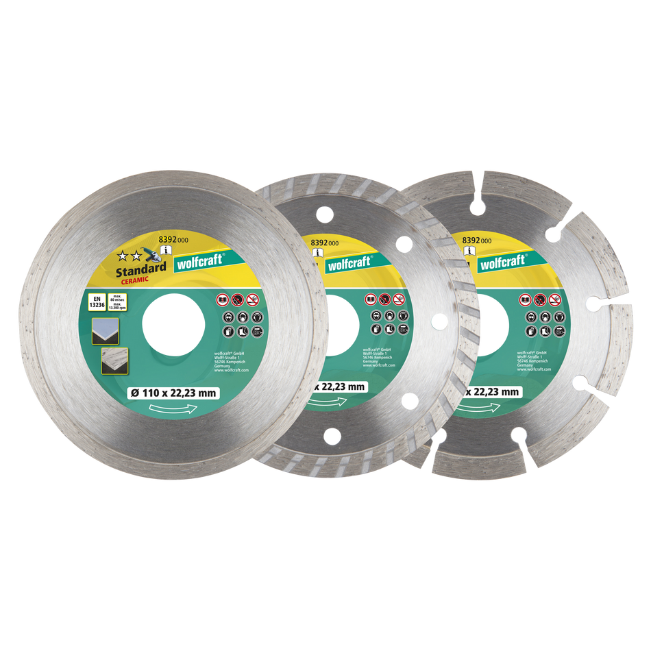 Diamond Cutting Disc Set, 3 Pcs. - Image 1